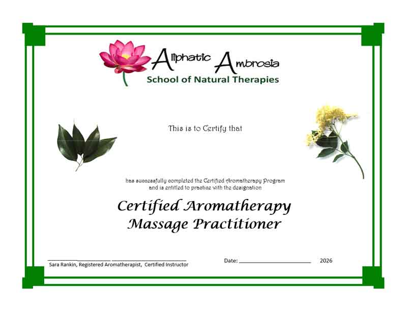 Aromatherapy Massage Certification, Windsor, Ontario